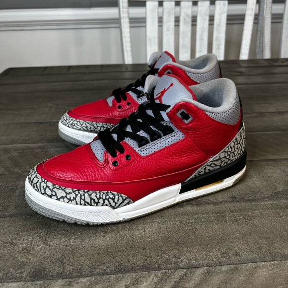 Fire Red Cement 3s Red And White 3s Nike Air Jordan United Fire